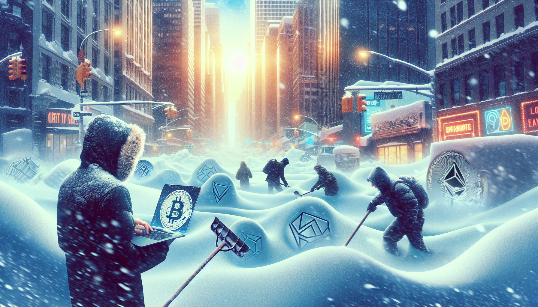 Record Snowfall Battleground: Northeast Digs Out While Crypto Weighs Remote Disruptions