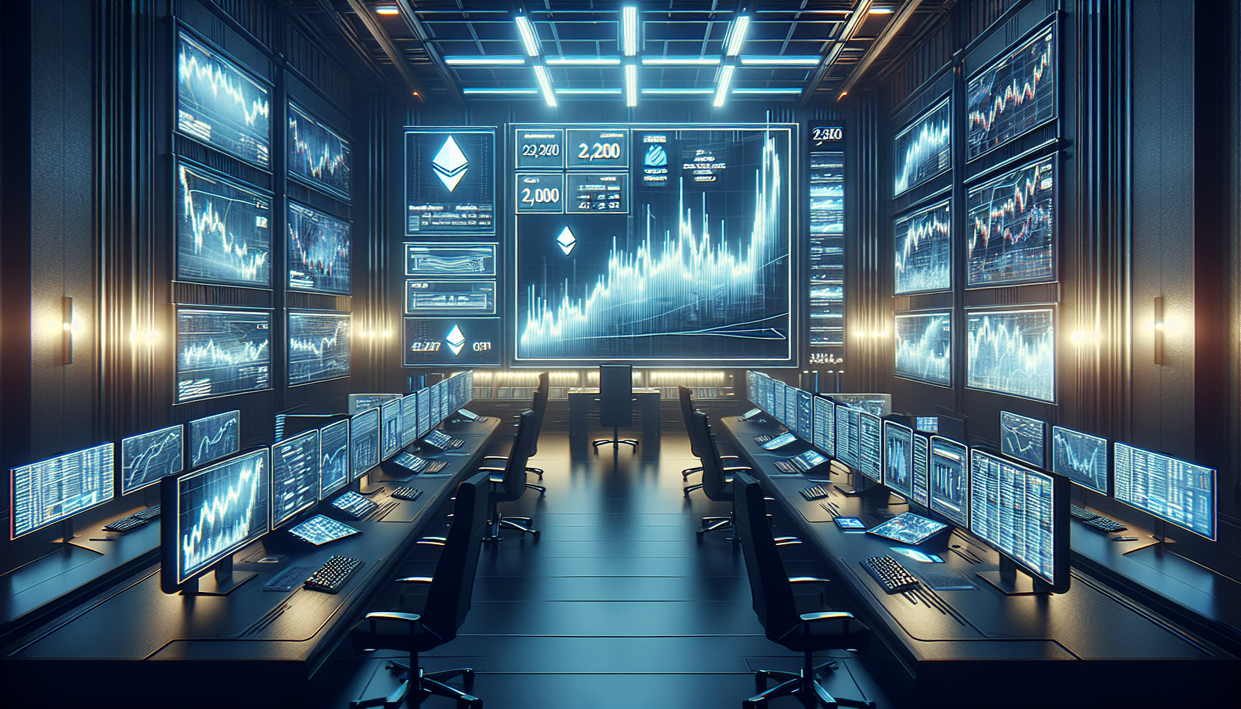 Ethereum's Rollercoaster: Price Dips to $2,080 After Hitting $2,200